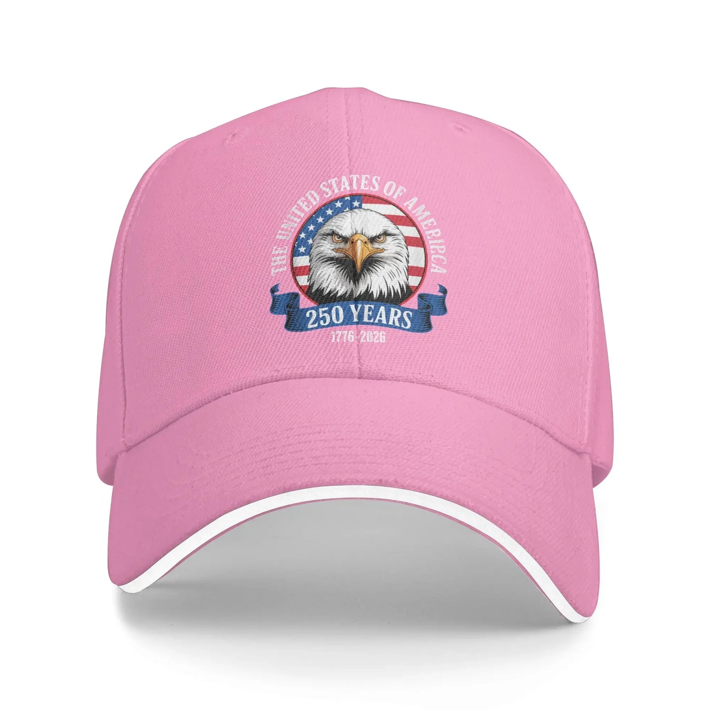 Happy 4th July 250 Years America Pride Patriotic Baseball Cap