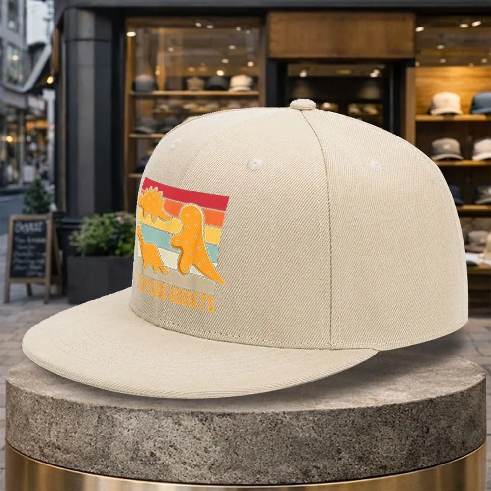 Team Dino Nuggets Retro Sunset Snapback Cap