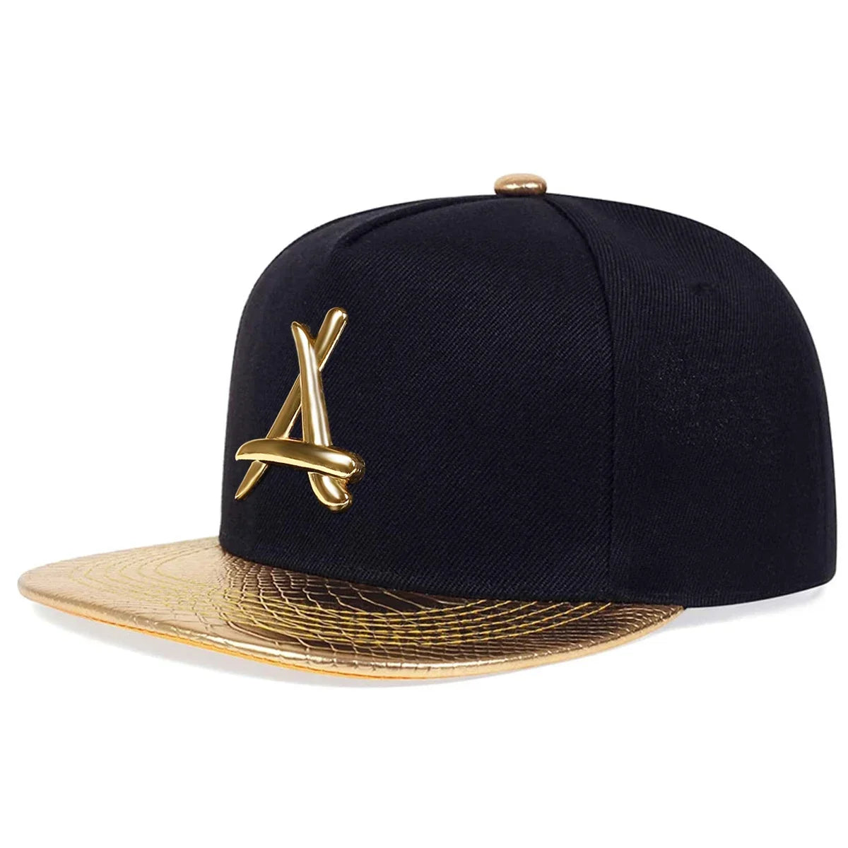 A Letter Label Adjustable Unisex Hip-Hop Snapback Cap