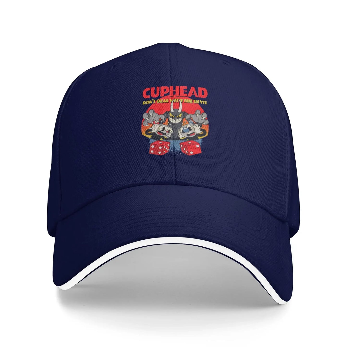 Cuphead Oh Noes Sun Baseball Cap Summer Casual
