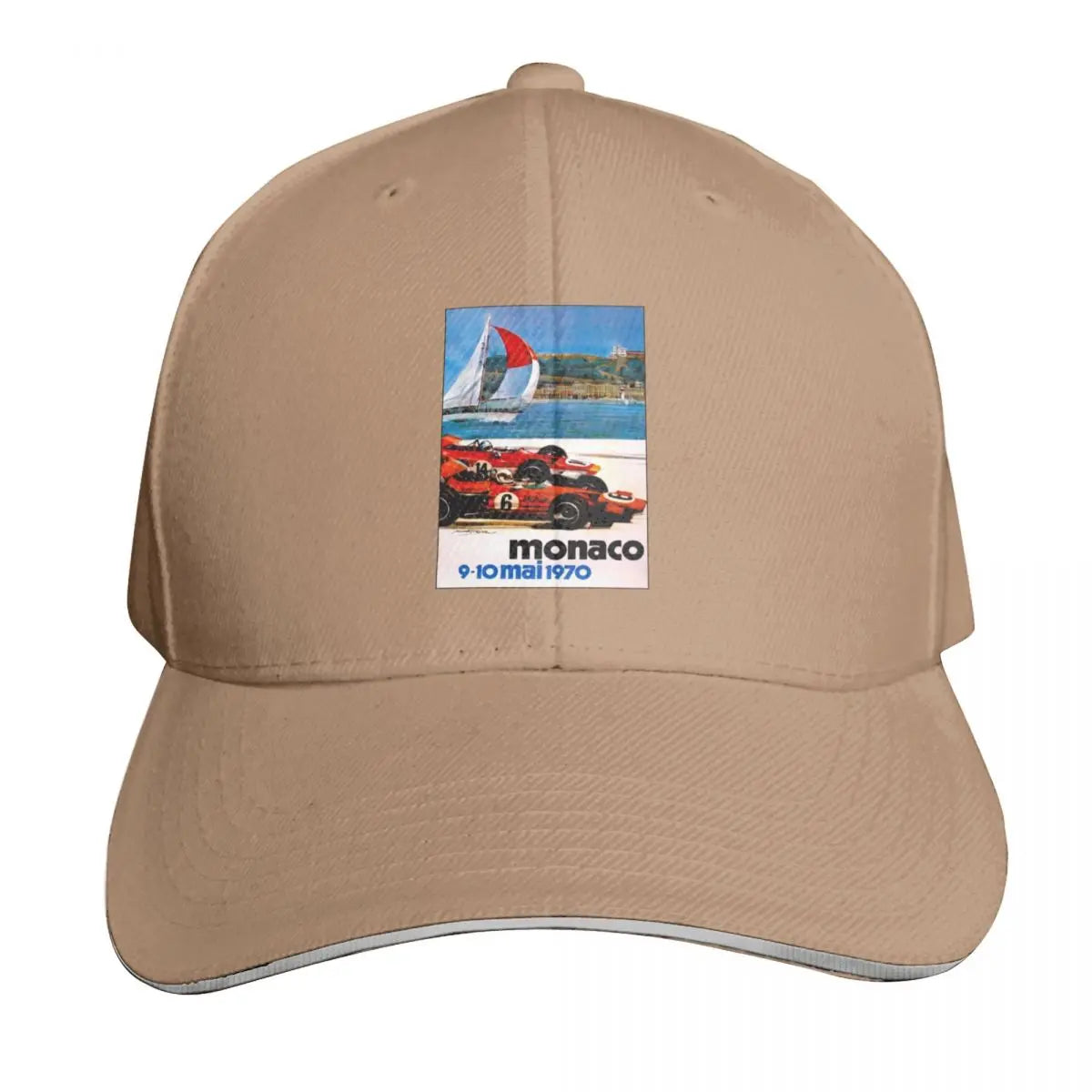 Monaco 1970 Vintage Auto Racing Baseball Cap