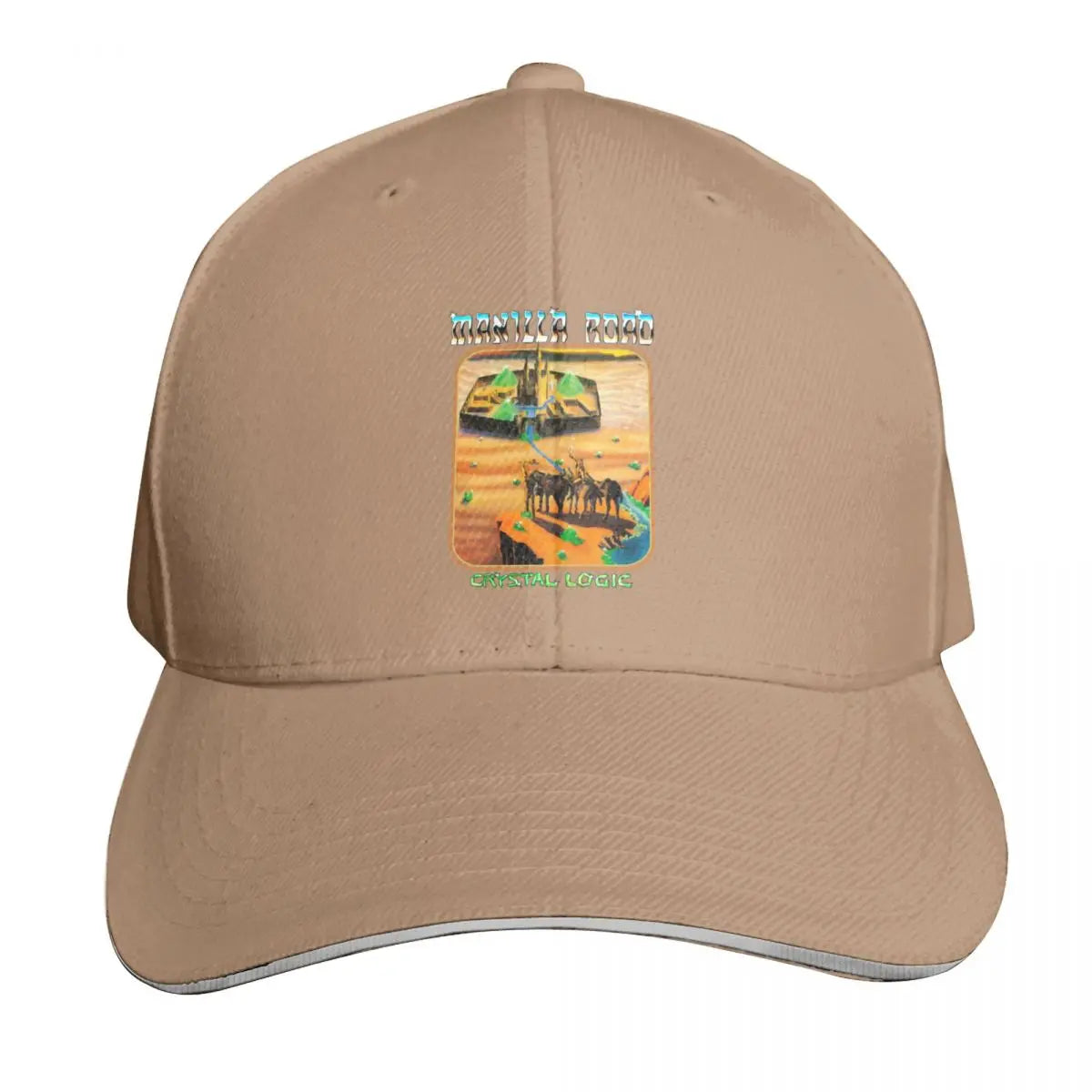 Manilla Road Crystal Logic Metal Band Baseball Cap