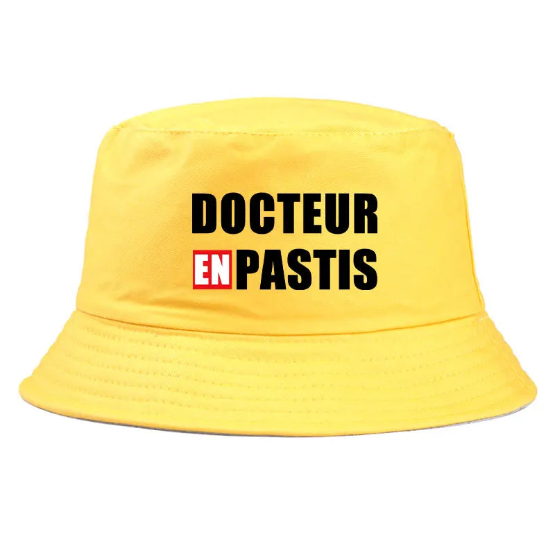 Docteur En Pastis Reversible Funny Bob Bucket Hat