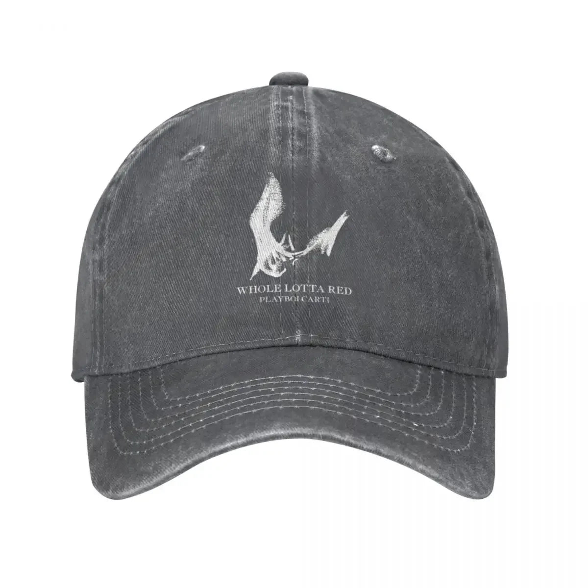Playboi Carti Distressed Denim Baseball Cap