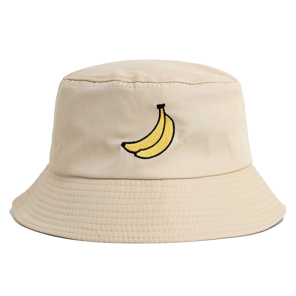 Panama Banana Embroidery Bucket Hat