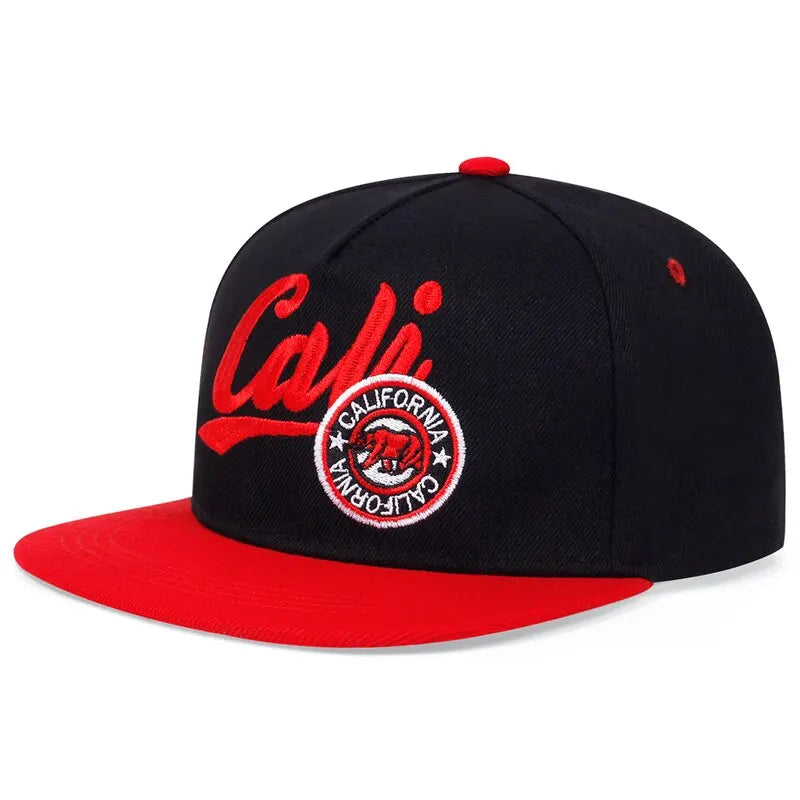 CA Letter Embroidered Snapback Cap