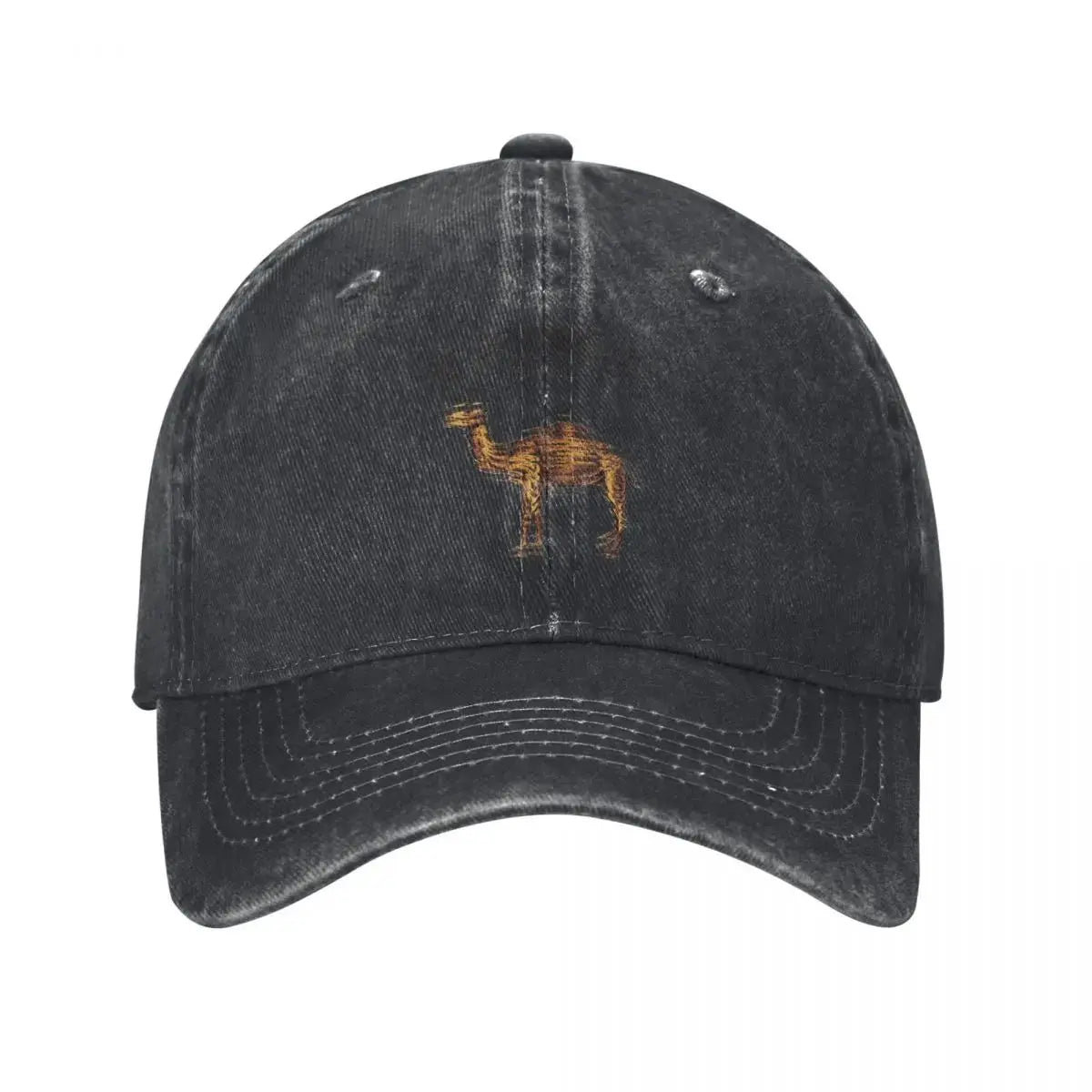 Camel Distressed Washed Baseball Cap