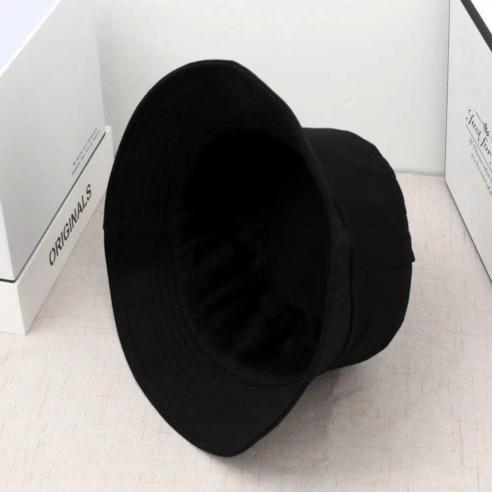 Reversible Wide Brim Sun Bucket Hat