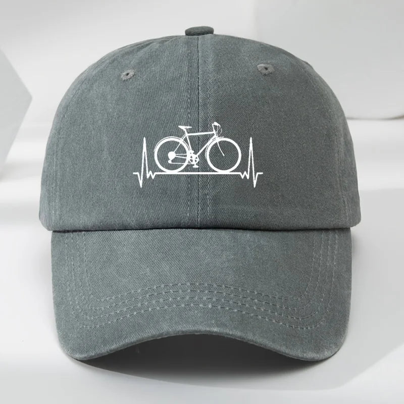 Bicycle Print Outdoor Sports Baseball Cap