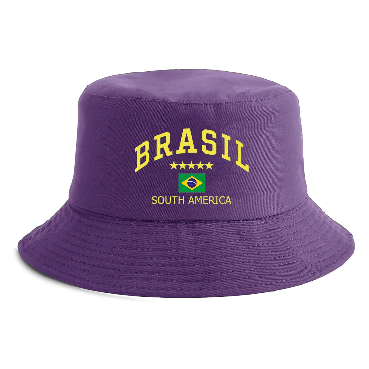 Unisex Brasil South America Flag Print Bucket Hat