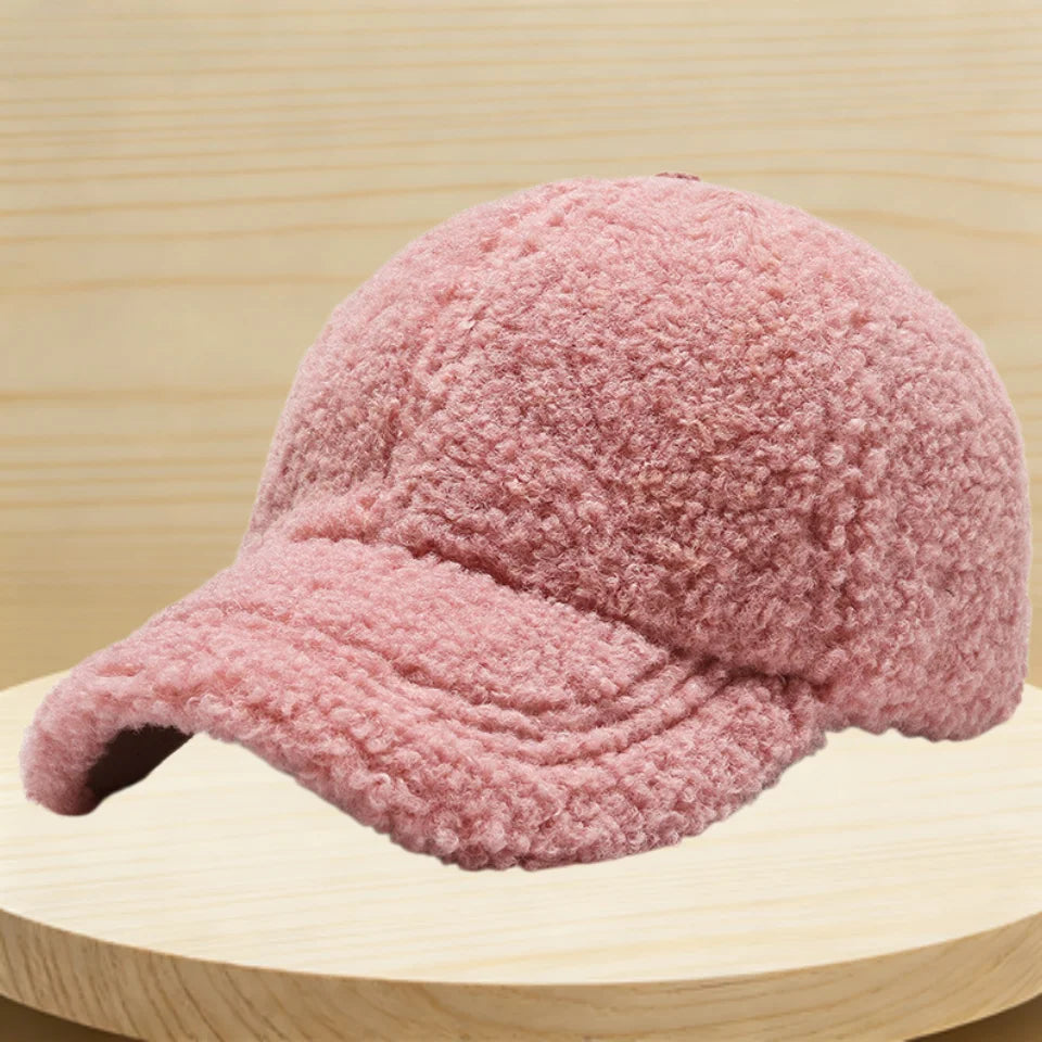 Winter Teddy Fleece Baseball Cap