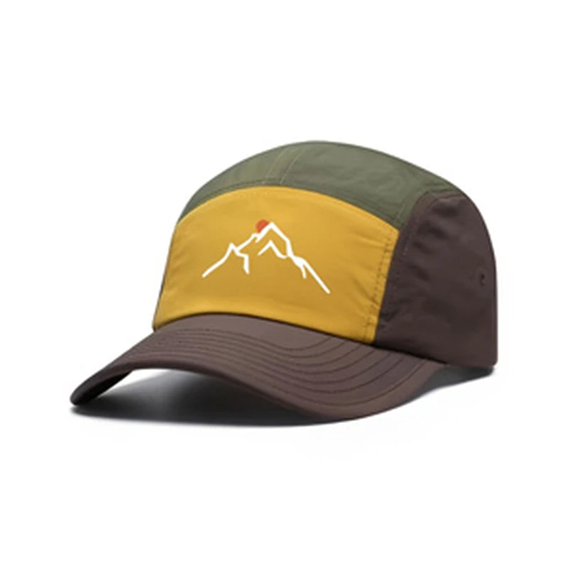 1pc Trendy Outdoor Style Patchwork Baseball Cap