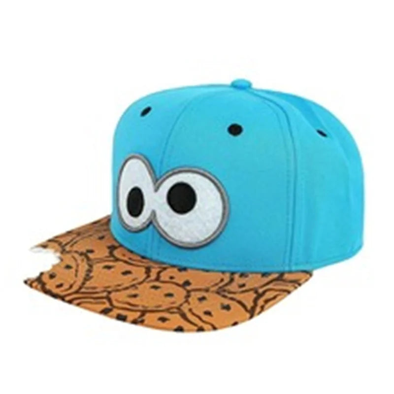 Metal Leather Patch Unisex Casual Snapback Cap