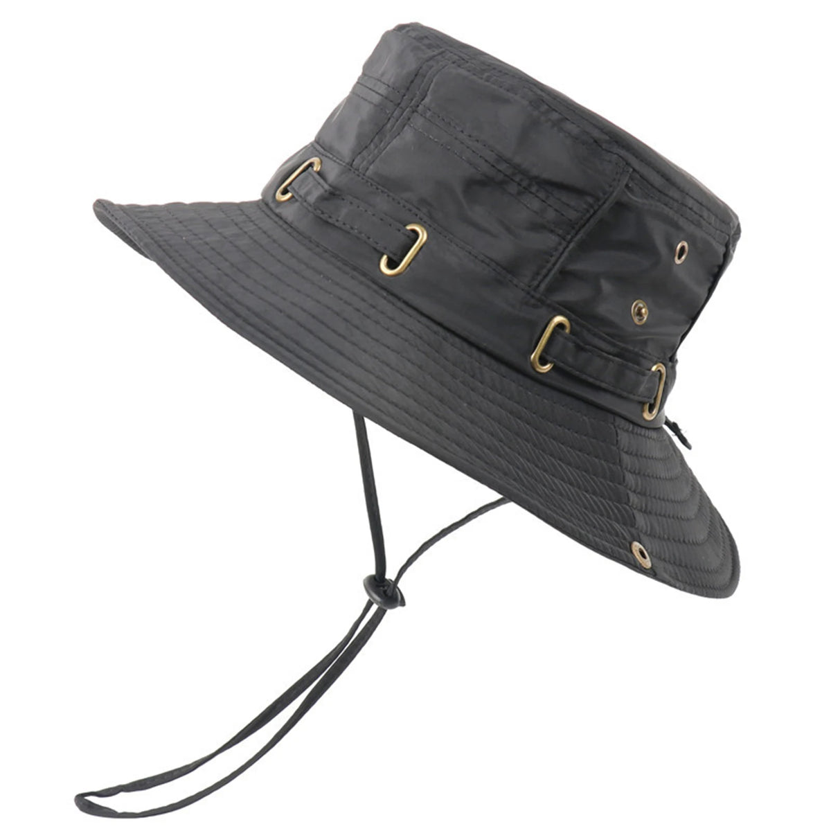 Lightweight Quick-Dry Fishing Bucket Hat With Strap