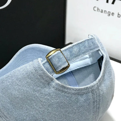 Denim Baseball Caps Casual 100% Cotton Letter C