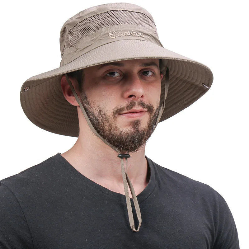 Camouflage Wide Brim Outdoor Fishing Bucket Hat