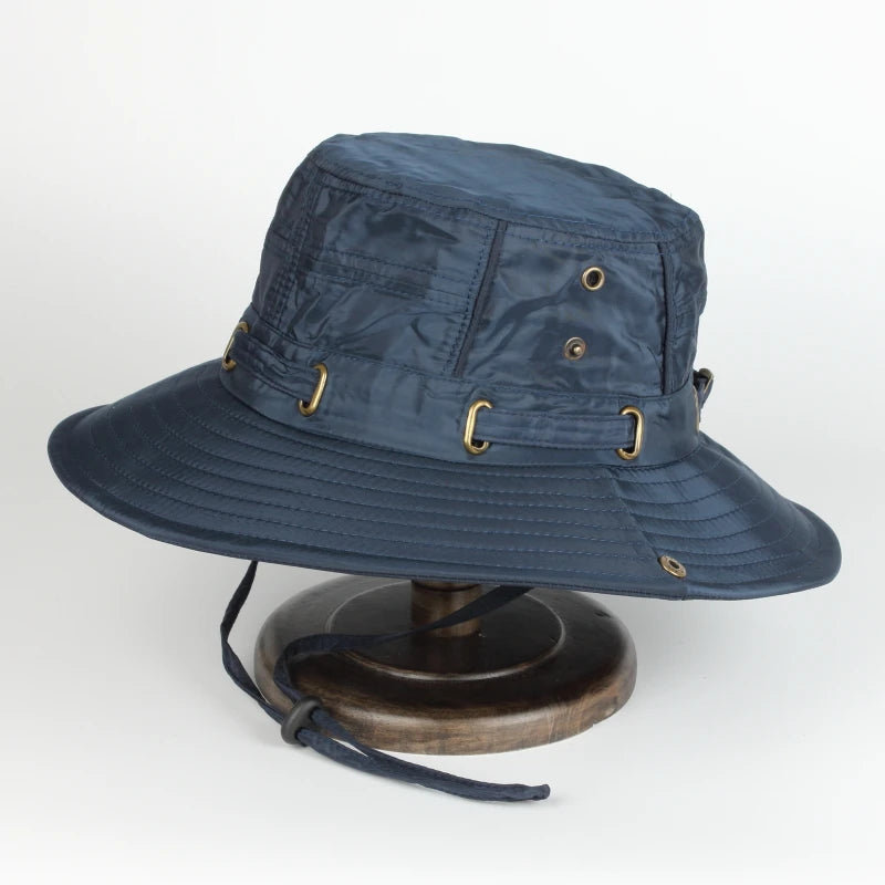 Custom Logo Sweat-Absorbent Wide Brim Bucket Hat