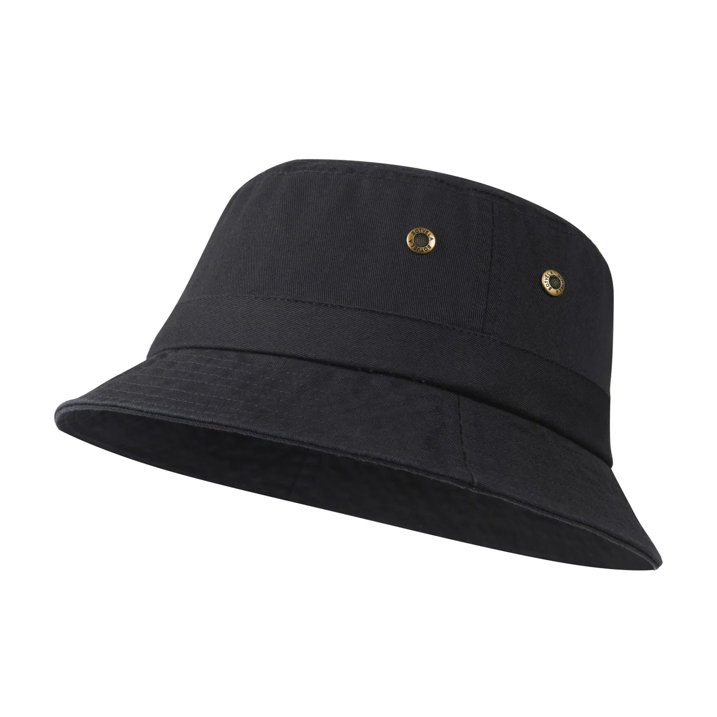 Cotton Twill Bucket Hats Unisex Short Brim Outdoor