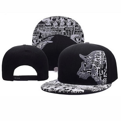 Metal Mulisha Embroidered Cotton Hip-Hop Snapback Cap