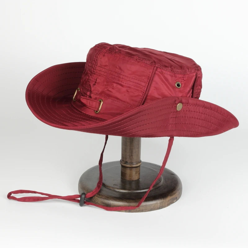 Custom Logo Sweat-Absorbent Wide Brim Bucket Hat