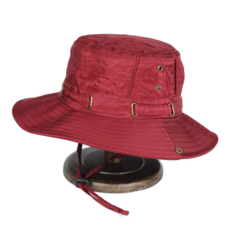 Custom Logo Sweat-Absorbent Wide Brim Bucket Hat
