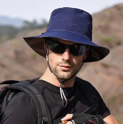 Reversible Foldable Mesh UV Protection Bucket Hat