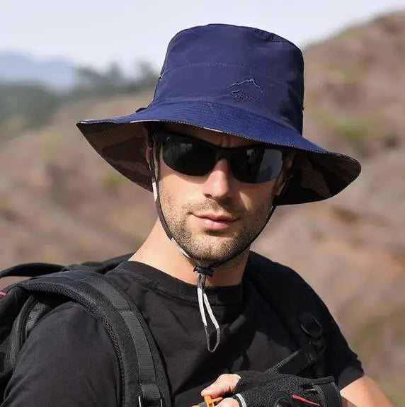 Reversible Foldable Mesh UV Protection Bucket Hat