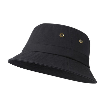Cotton Twill Bucket Hats Unisex Short Brim Outdoor