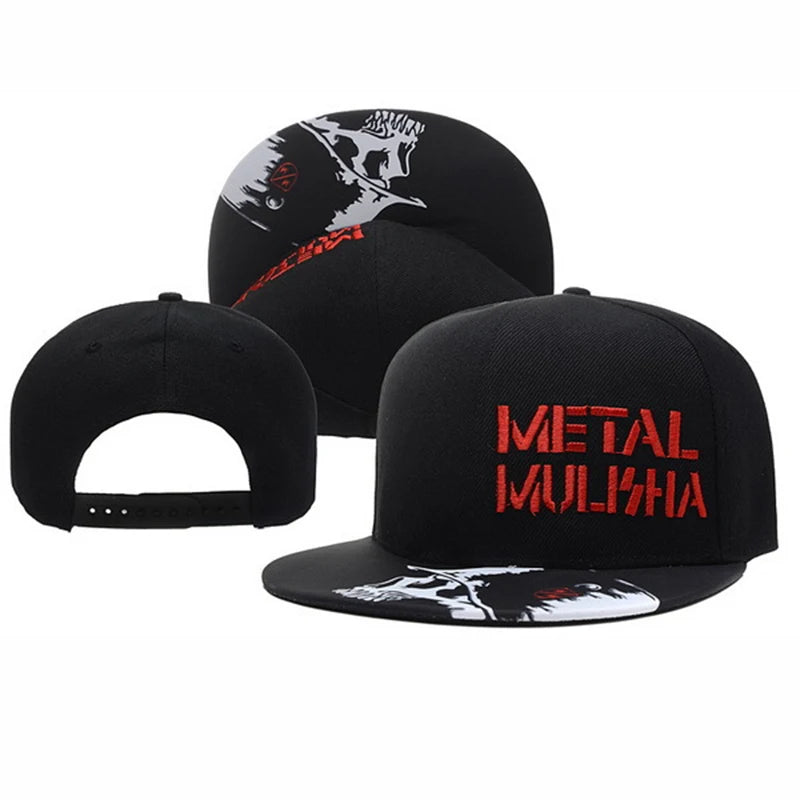 Metal Mulisha Embroidered Cotton Hip-Hop Snapback Cap