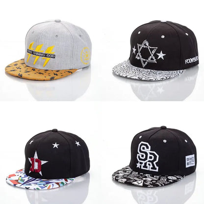 Acrylic Embroidered Unisex Hip-Hop Snapback Cap
