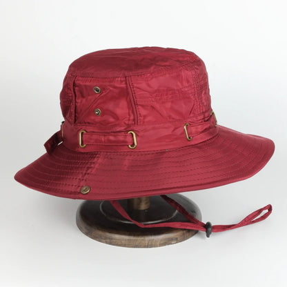 Custom Logo Sweat-Absorbent Wide Brim Bucket Hat