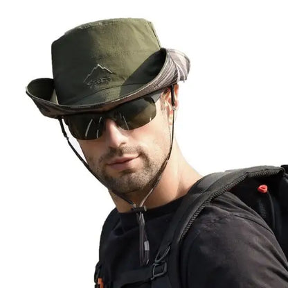 Reversible Foldable Mesh UV Protection Bucket Hat