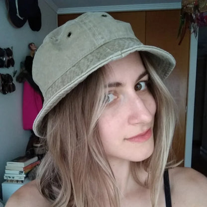 New Fisherman Hat Vintage Denim Bucket Hats