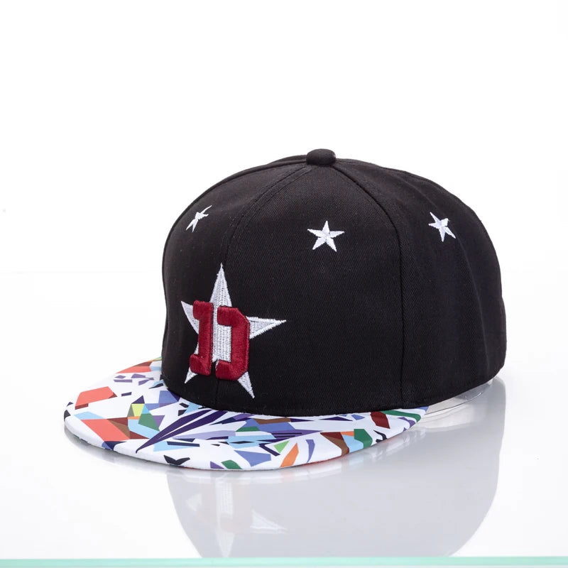 Acrylic Embroidered Unisex Hip-Hop Snapback Cap