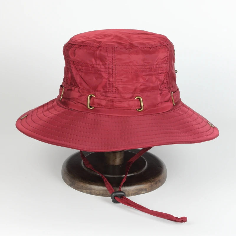 Custom Logo Sweat-Absorbent Wide Brim Bucket Hat