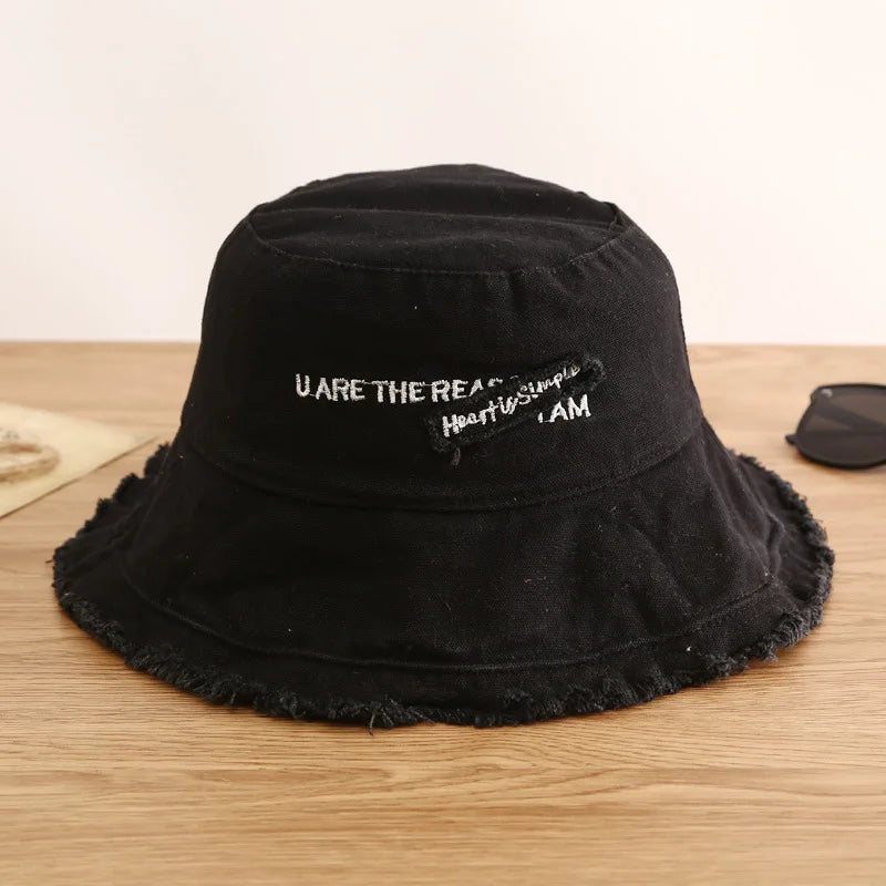 Women Cotton Sunscreen Fisherman Bucket Hat