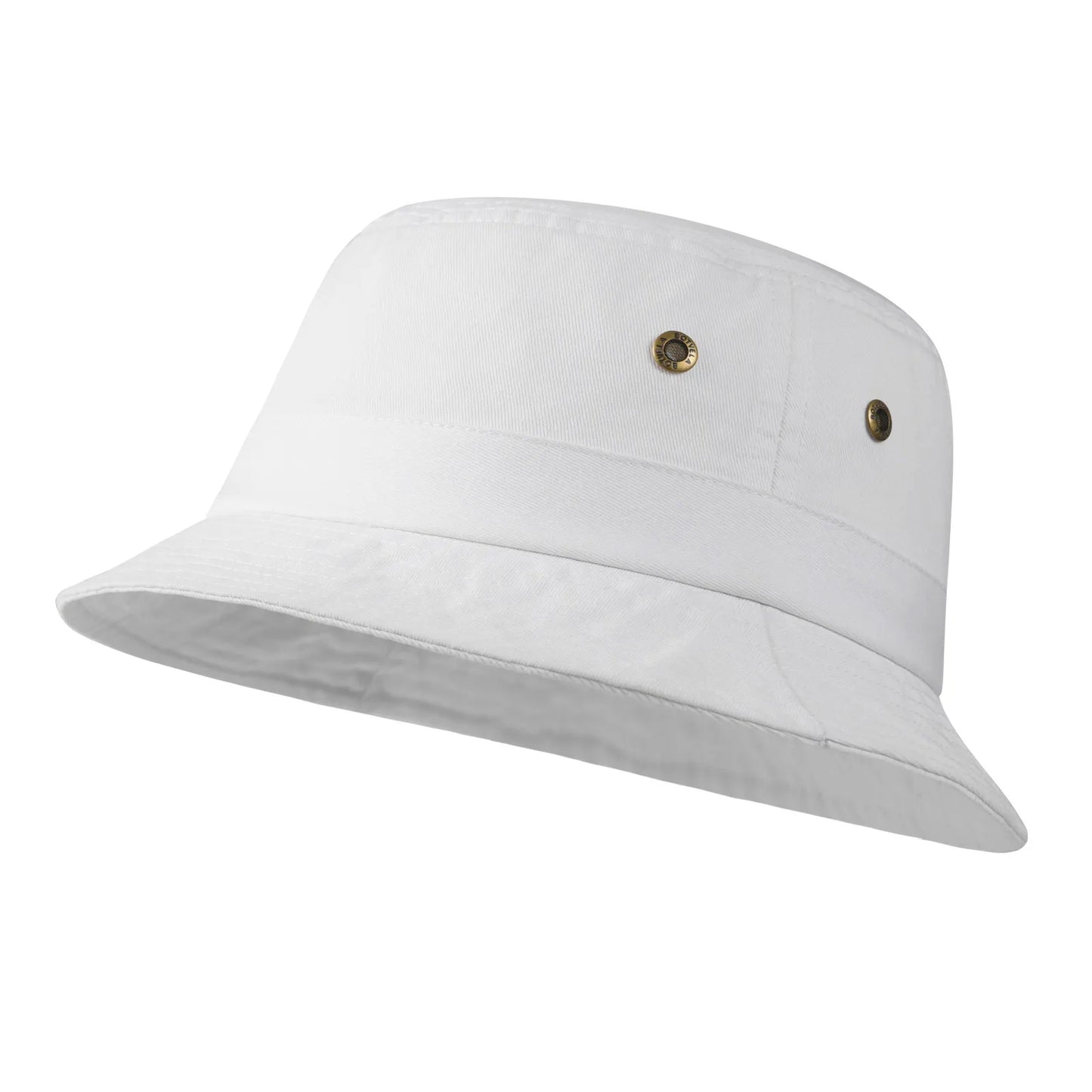 Cotton Twill Bucket Hats Unisex Short Brim Outdoor