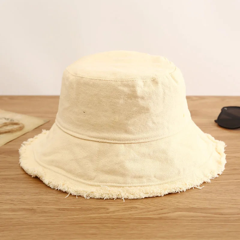 Women Cotton Sunscreen Fisherman Bucket Hat