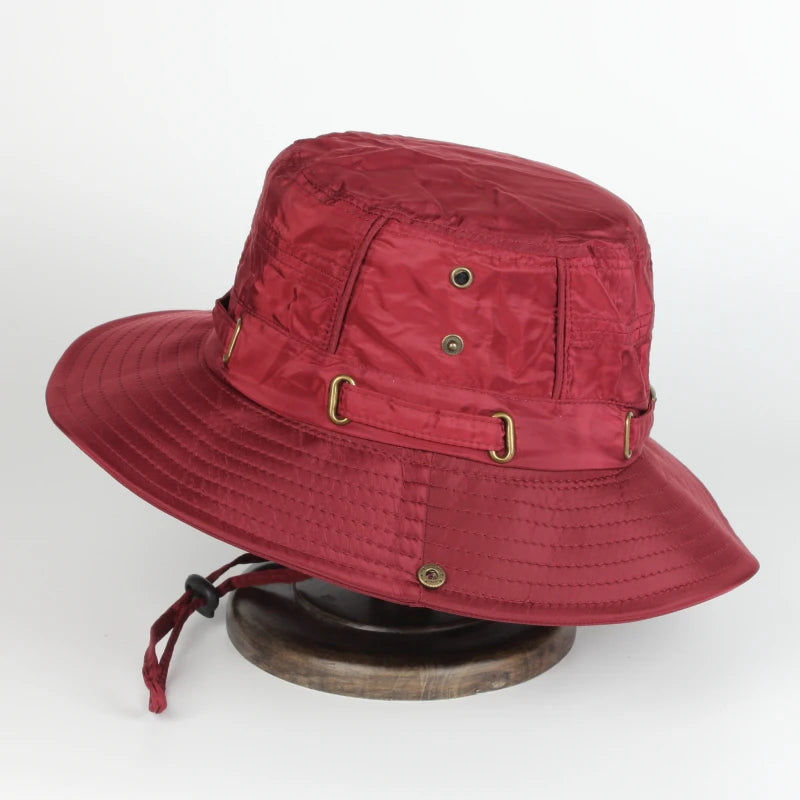 Custom Logo Sweat-Absorbent Wide Brim Bucket Hat