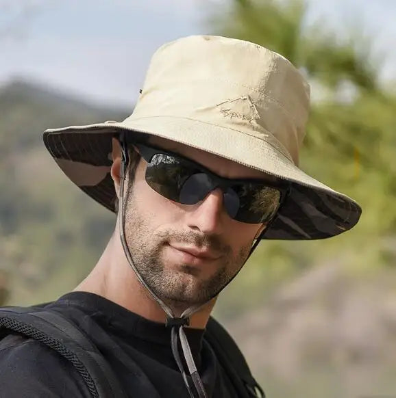 Reversible Foldable Mesh UV Protection Bucket Hat