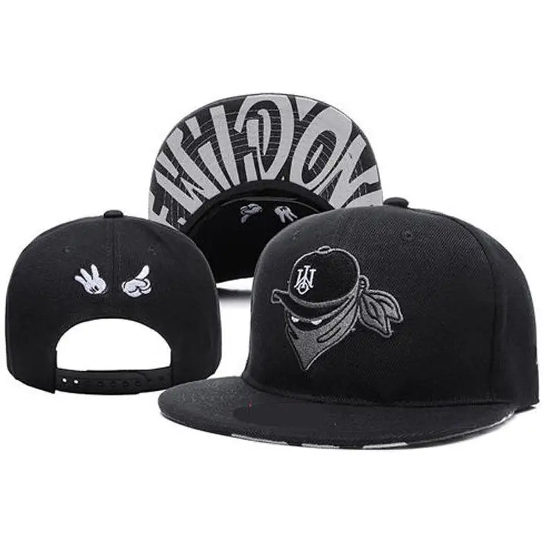 Retro Embroidered Unisex Streetwear Hip-Hop Snapback Cap