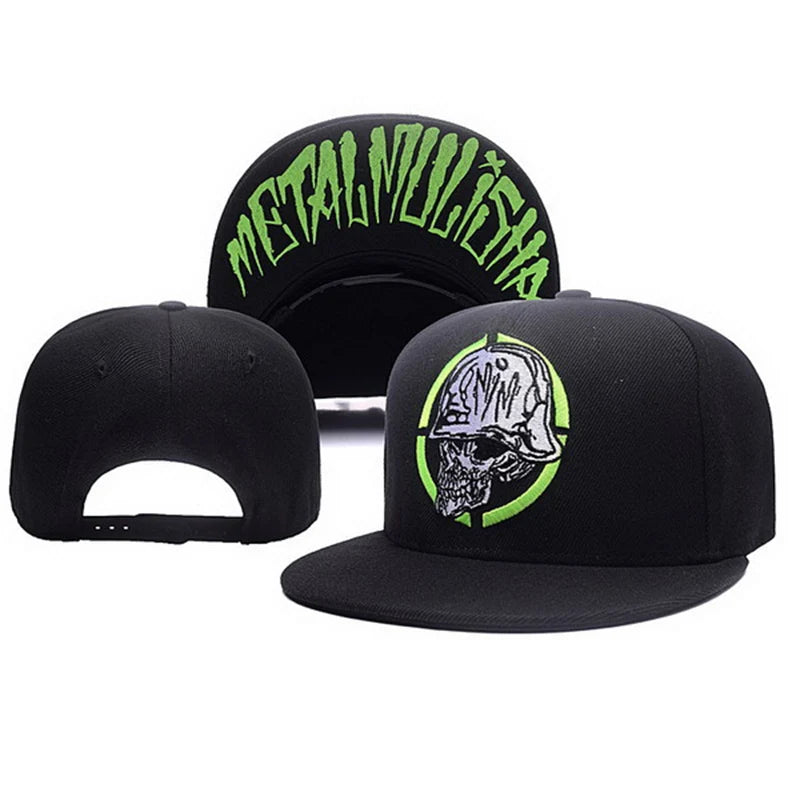 Metal Mulisha Embroidered Cotton Hip-Hop Snapback Cap