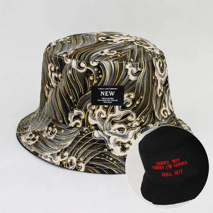 Printed Cotton Travel Bucket Hat