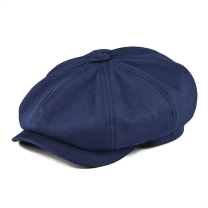 BOTVELA White Twill Cotton Newsboy Cap For Men Women Classic Cabbies Driver Apple Caps Gatsby Flat Hat Baker Boy Headpiece 003 Size 61cm