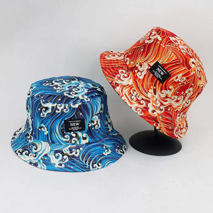 Printed Cotton Travel Bucket Hat