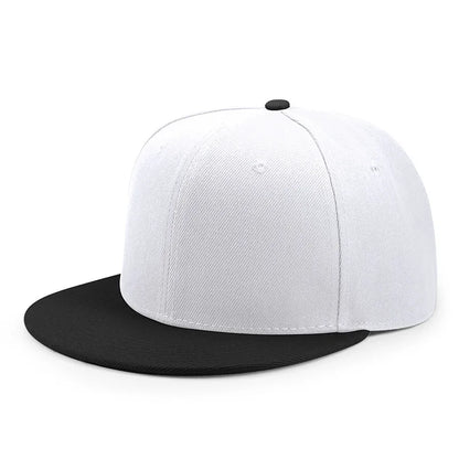 Wholesale 40 Colors Adjustable Flat Peak Snapback Caps Lady Fashion Polyester Plain Baseball Hat Men Hiphop Blank Sport Cap Adijustable 55-60cm