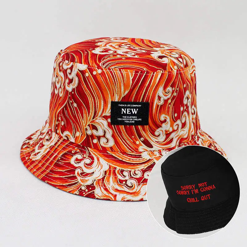 Printed Cotton Travel Bucket Hat