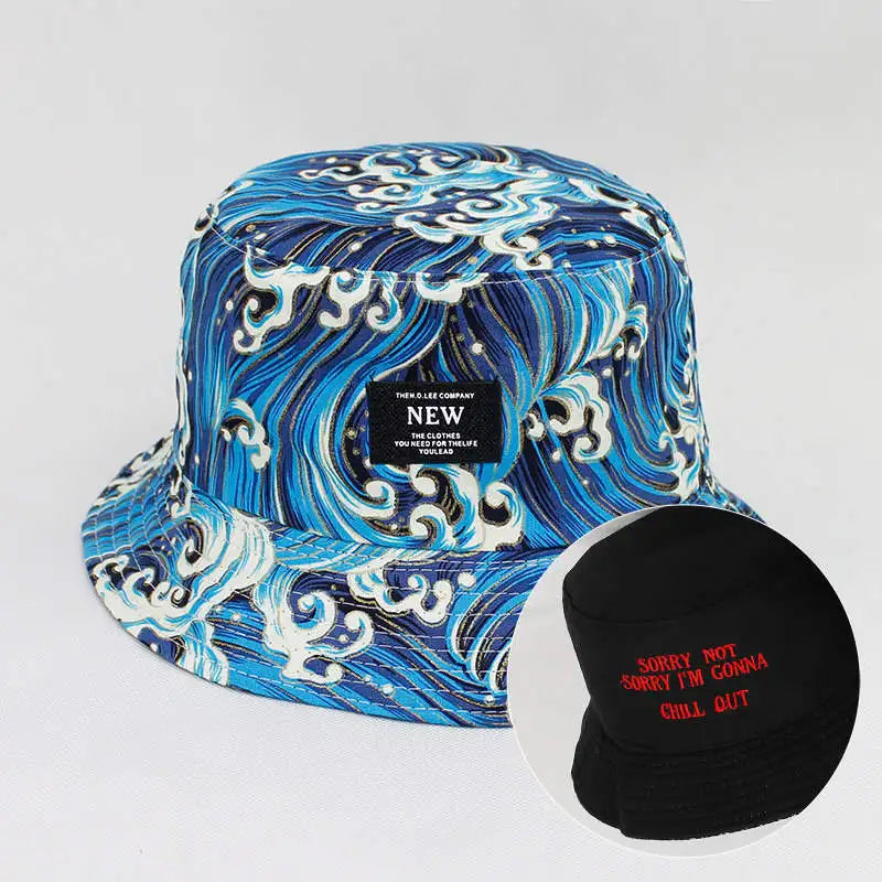 Printed Cotton Travel Bucket Hat