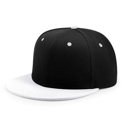 Wholesale 40 Colors Adjustable Flat Peak Snapback Caps Lady Fashion Polyester Plain Baseball Hat Men Hiphop Blank Sport Cap Adijustable 55-60cm