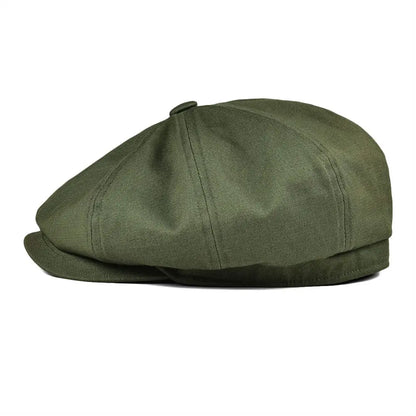 Newsboy Cap Men's Twill Cotton Eight Panel Hat Women's Size 57-63cm